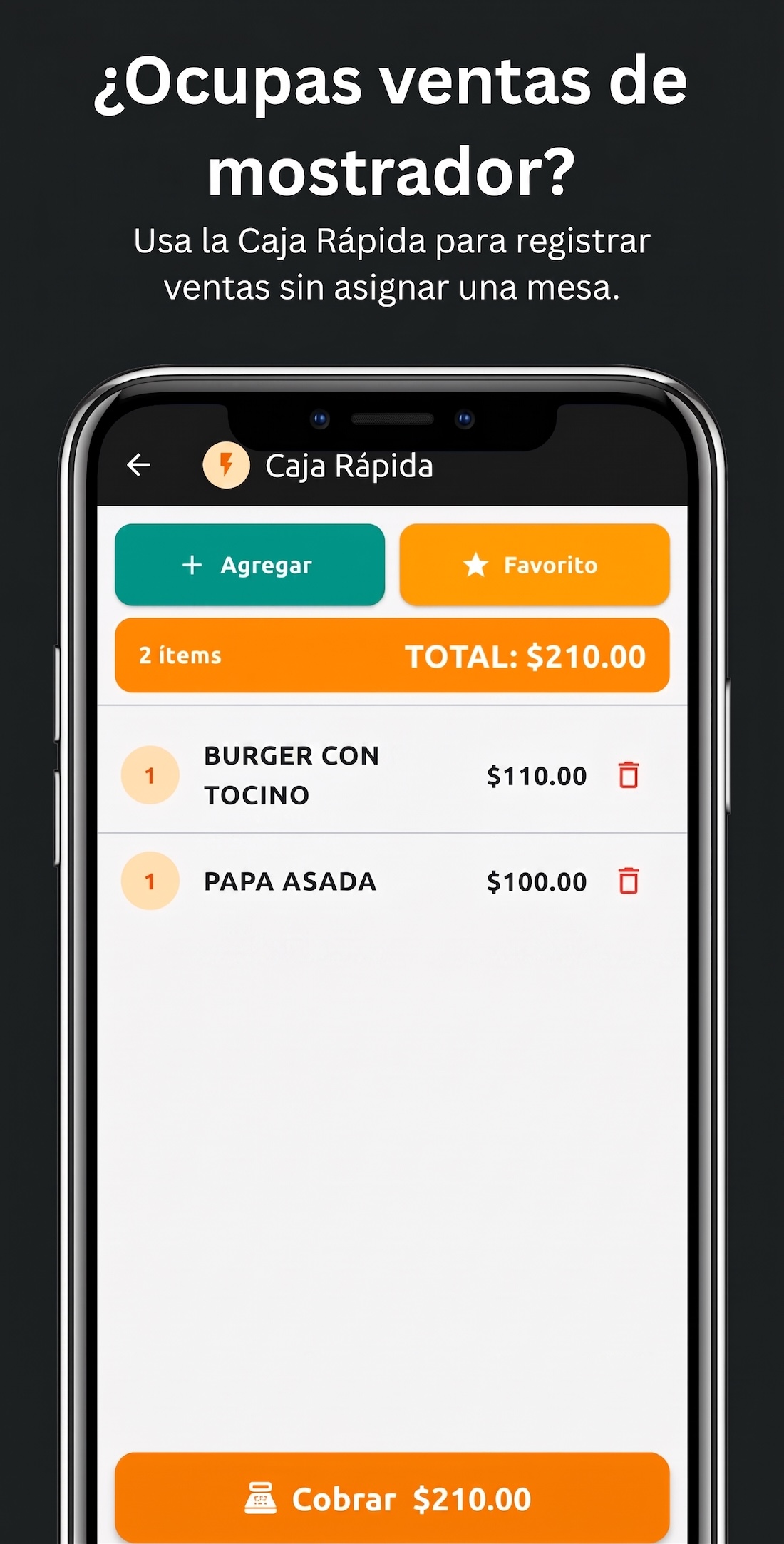 Ventas de mostrador